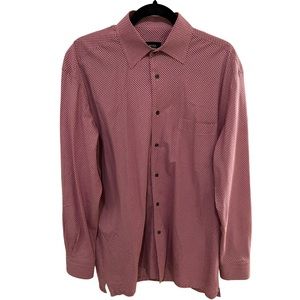 Hugo Boss Red Gridded Shirt